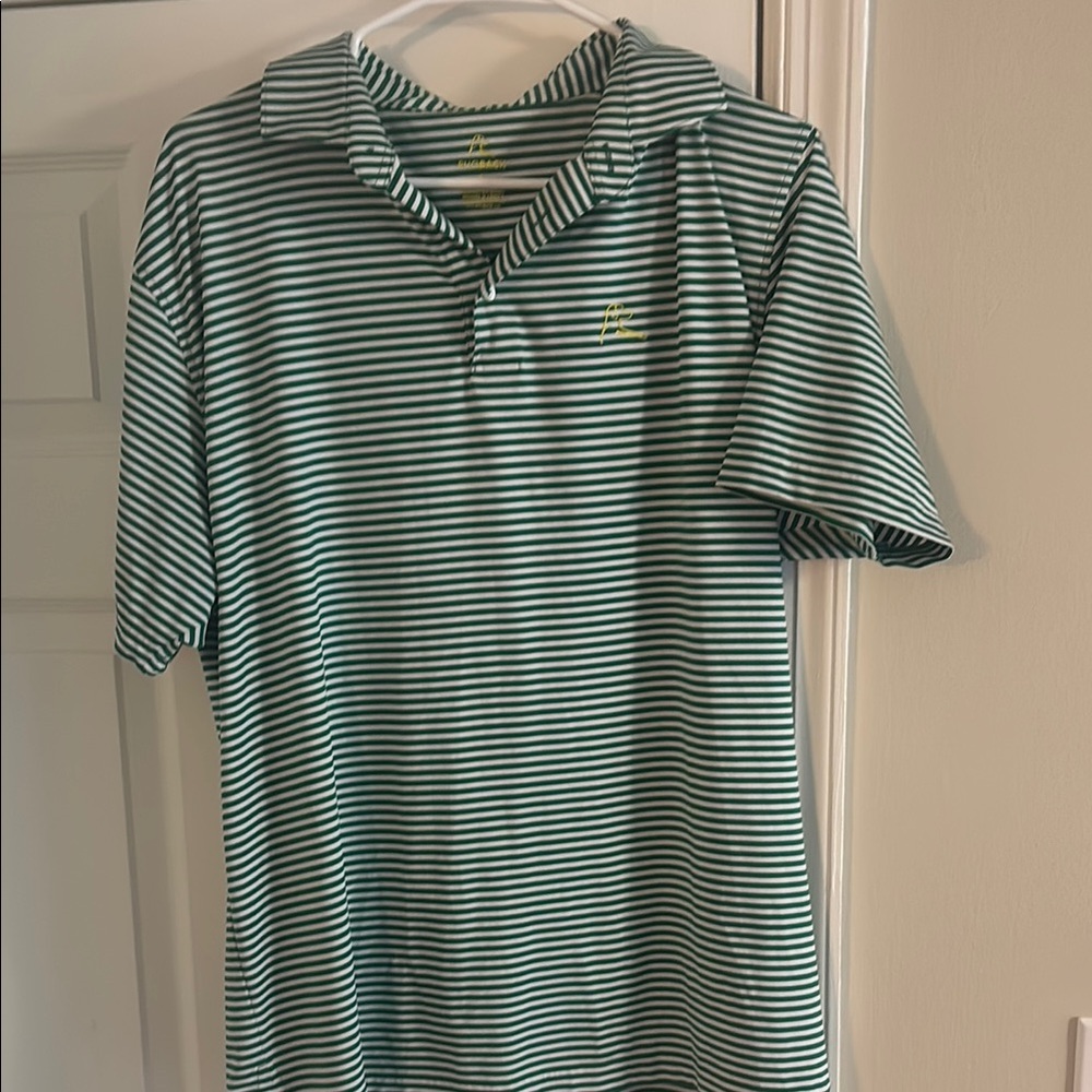 Men’s Rhoback Green and Yellow Masters Tournament Golf Shirt